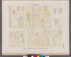 Ancient Egyptian tomb paintings from the New Kingdom, 20th Dynasty, Thebes, showing scenes from Bab el Meluk and Princesses' tombs