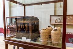 Canopic jars and canopic chest of Yuya from tomb KV46