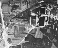 Shows Allach concentration camp, with 