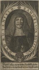 Copper engraving portrait of Samuel von Butschky from the 17th century