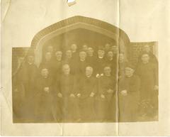 Group portrait of Jesuit faculty at Loyola University New Orleans in 1922