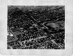 1923 aerial view of Uptown New Orleans showing Tulane University, Loyola University, and Audubon Park
