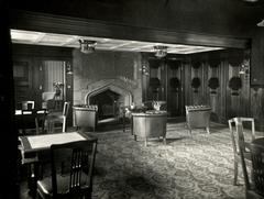 Interior of the Industrial Club conversation room in Amsterdam, Netherlands, 1916