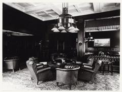 Historic photograph of Industria building club hall at Dam 23-31, Amsterdam, designed by architect Foeke Kuijpers in 1918