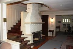 Interior view of the central staircase at Thomas Hart Benton Home and Studio State Historic Site