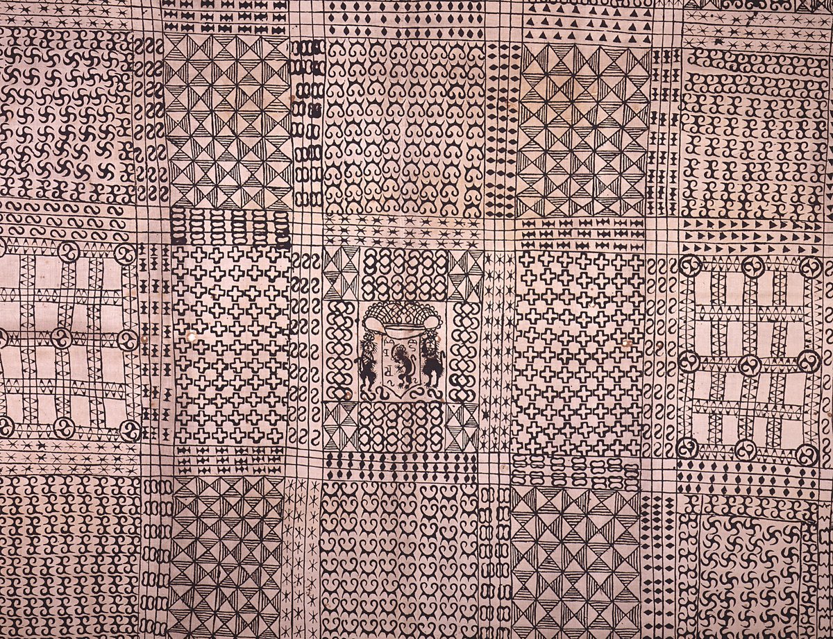 Traditional Adinkra cloth with symbolic patterns
