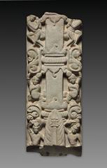 Celestial beings and nature divinities dancing around a fiery pillar representing the Buddha