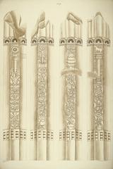 Pillar fragment from the Great Stupa of Amaravati with intricate carvings and sculptures