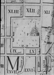 Map of Katarina Church and Pelarbacken after P. Tilleus map of Stockholm