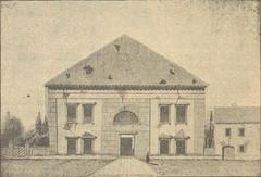 View of Vilnia with the Church of the Virgin Mary, transformed into an anatomical hall in the 19th century