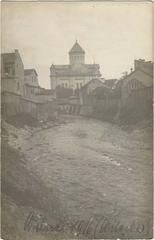 Historic view of the Church of the Virgin Mary near the Vilnia River in Vilnius in 1916