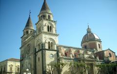 Piazza Duomo in Acireale with Baroque Cathedral and fountain