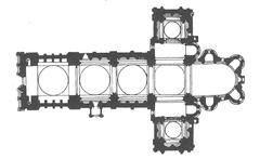 Angouleme Cathedral groundfloor interior in France