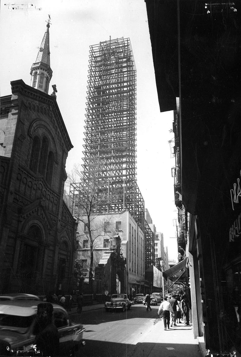 Vintage photograph of Francisco I. Madero Street in Mexico City around 1951