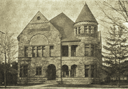 Newberry Hall at the University of Michigan in 1900
