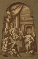 Saint Paul Before Agrippa painting by James Thornhill in St Paul's Cathedral