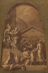 The Sacrifice of Lystra painting by James Thornhill depicting a historical religious scene