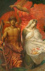 Painting titled Time, Death and Judgement by George Frederic Watts