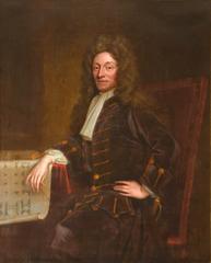 Portrait of Sir Christopher Wren, English architect and scientist, by Godfrey Kneller
