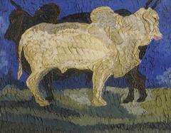 Sculpture of two Brahmin Bulls (Zebus) by Henri Gaudier-Brzeska