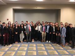 Brad Sherman speaking with students from Bruins for Israel at AIPAC 2020 conference