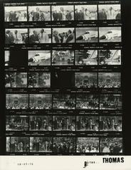 Black and white photo contact sheet of Gerald R. Ford White House Photographic Office images