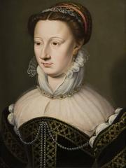 Portrait of Madeleine de L’Aubépine oil painting on panel by Decourt