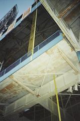 Overhang structure of Tiger Stadium in August 2010