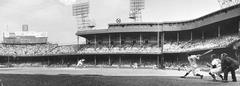 Roger Maris hitting a home run at Tiger Stadium