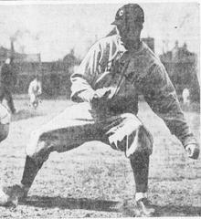 Sam Langford portrait from April 17, 1928 baseball game