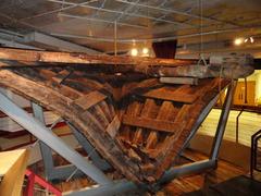 Interior view of the Arabia Steamboat Museum showcasing historical artifacts from the sunken steamboat