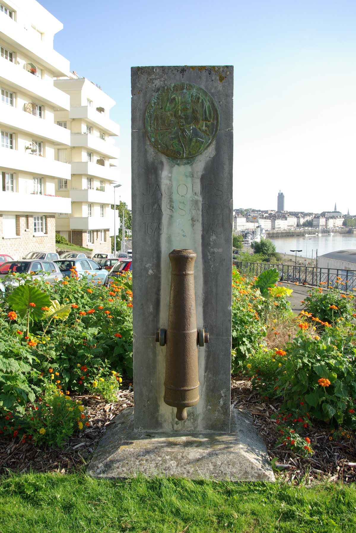 Monument to Jacques Cassard in Nantes, France