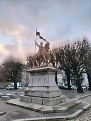 Statue of Joan of Arc at Place des Enfants Nantais in Nantes