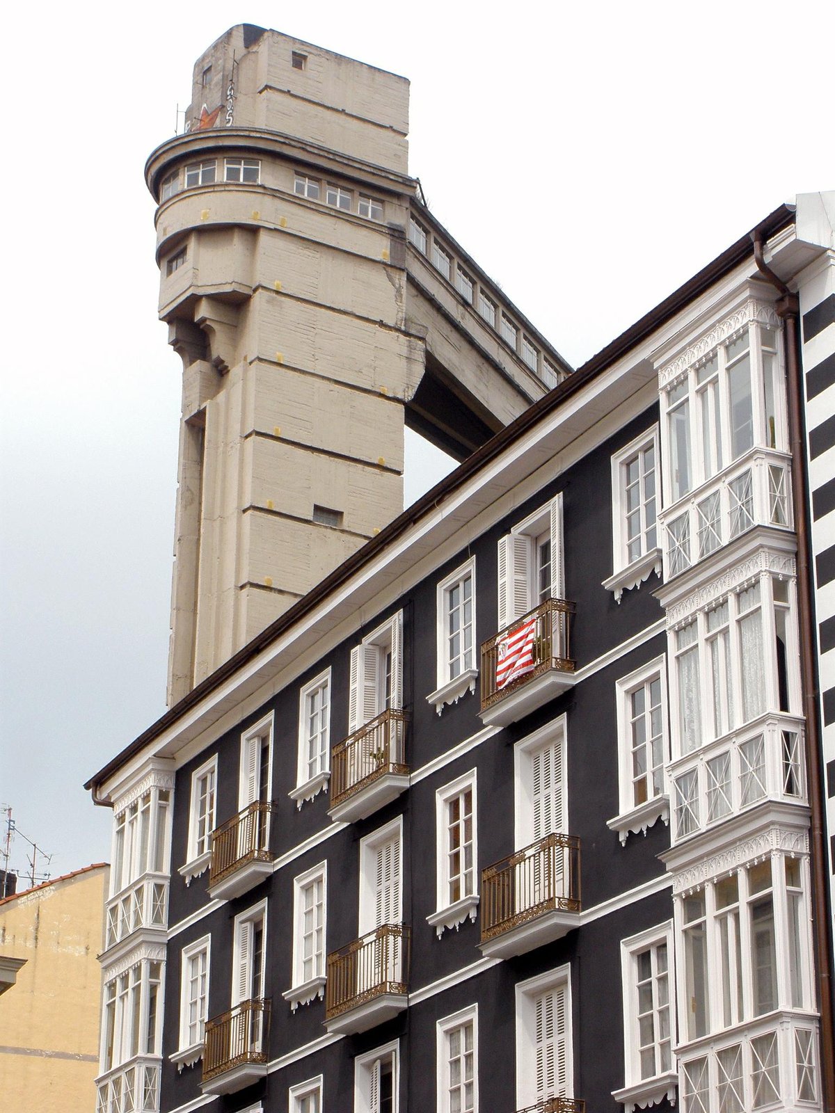 Begoña Elevator in Bilbao - Historic funicular elevator in the city