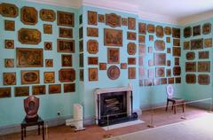 Queen Charlotte's Cottage Print Room interior at Kew Gardens