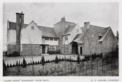 Garth House Edgbaston drive front antique photo