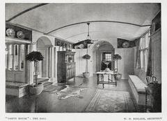 Historic Garth House in Edgbaston captured in 1902 from The Studio International Art Magazine