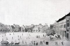 View of the Maison Rouge on Place d'Armes in Strasbourg by Jean Hans