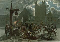 Night combat at Place des Cordeliers (Place Kléber) in 1608