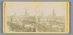 Historic view of Strasbourg featuring Place Kléber and the Notre-Dame Cathedral exterior