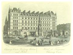 Illustration of the Hotel at Charing Cross, London, 1872