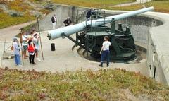Six-inch Rifled Gun Number 9 at Battery Chamberlin, Presidio of San Francisco, California