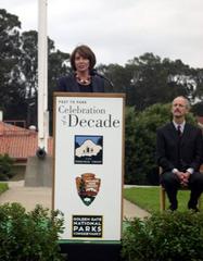 Craig Middleton speaking on stage during 10th Anniversary of Presidio Transfer event