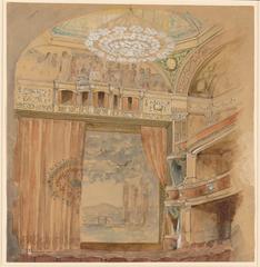 Architectural drawing of the Lyceum Theatre in New York