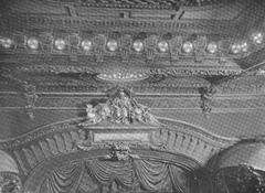 Interior view of Lyceum Theatre proscenium and ceiling