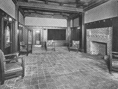 Interior of the Lyceum Theatre smoking room in 1903, West 45th Street, New York City