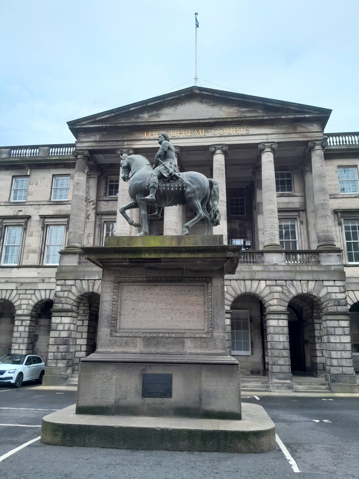 Statue of British King Charles II in Edinburgh, Scotland, UK