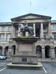 Statue of British King Charles II in Edinburgh, Scotland, UK