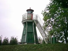 Historic lighthouse at Bunthäuser Spitze built in 1914 no longer in operation