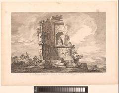 View of the Philopappos Monument in Athens with surrounding landscape and ruins